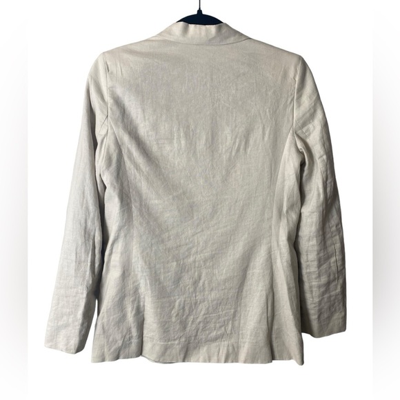 MNG Linen Blend Blazer Size 4 - Picture 5 of 6
